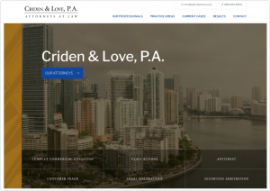 Criden & Love Desktop Site