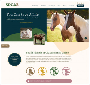 SFSPCA Desktop Website