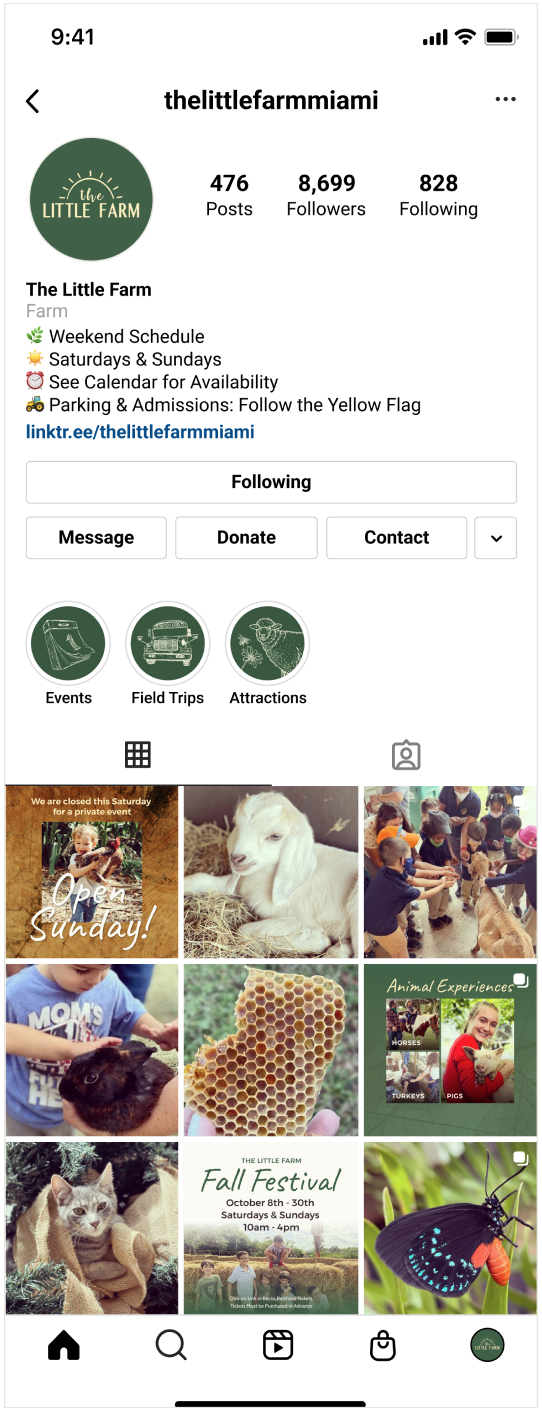 The Little Farm Instagram Branded Feed