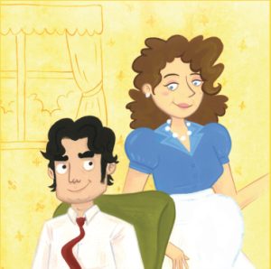 Illustration of Amanda and Tate of TATE's Comics